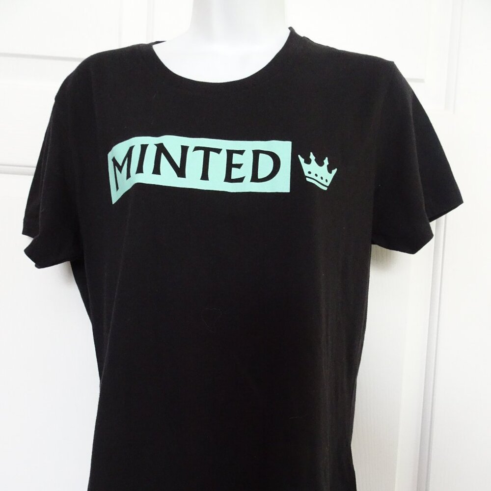 Mitchell & Ness Women's Size XL Black Cotton T-Shirt Official MLS S. Sleeve NWT